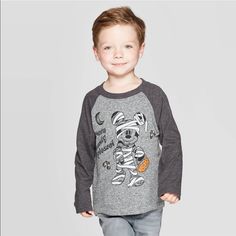 Toddler Boys Disney Mickey Mouse Mummy Halloween Long Sleeve T-Shirt Nwt. #423 Toddler Boy Disney Outfit, Mickey Mouse Dress, Mummy Halloween, Mickey Mouse Images, Mickey Mouse Halloween, Halloween Long Sleeve, Halloween Mummy, Toddler Halloween, Weather Wear