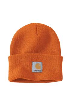 Cool weather is coming up so make sure you are fall ready with our Carhartt Knit Cuffed Beanie in Orange! Featuring a stand out color, ribbed knit, and cuffed hem with logo patch, it’s the perfect accessory to complete any look. Add this staple to your closet today!Features:CarharttStyle: A18-Q65Color: Marmalade100% AcrylicUnisex hats, beaniesRibbed knit fabricCuffed hem with Carhartt branded patchOne size fit mostImportedHand wash cold Orange Beanie, Carhartt Style, Carhartt Beanie, Cool Weather, Beanie Style, Cuffed Beanie, Fabric Cuff, A Stand, Marmalade