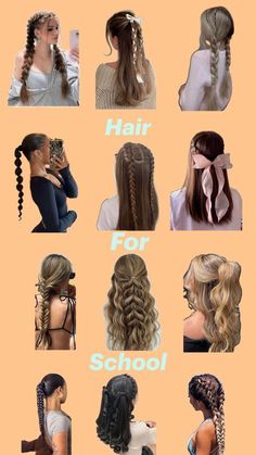 Do not believe in the myth that braided hairstyles are difficult to do. We have picked some braids that are trendy, messy, and, most importantly, easy. Hair Styles For School, Styles For School, Hair For School, Curly Hair, Braids, Hairstyles, Hair Styles, Hair, Plaits