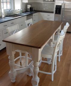 Narrow Dining Tables, Long Narrow Kitchen, Narrow Kitchen Island, Kitchen Island Bench, Small Kitchen Tables, Small Kitchen Island, Narrow Kitchen, Kitchen Island Table, Farmhouse Kitchen Cabinets