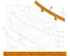 the front bumper assembly diagram shows how to install and repair parts for this car's hood