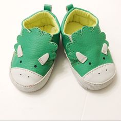 Green Dino Moccasins From Target. Still Connected By The Plastic Tag. Baby Size 4 Playful Slip-on Sneakers With Soft Sole, Green Moccasins With Rubber Sole For Spring, Spring Green Moccasins With Rubber Sole, Spring Playtime Booties With Rubber Sole, Spring Booties With Soft Sole For Playtime, Casual Moccasins With Round Toe For Playtime, Casual Round Toe Moccasins For Playtime, Casual Non-slip Slip-on Booties, Casual Spring Booties For Playtime