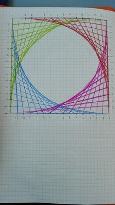 an open notebook with a graph drawn on it