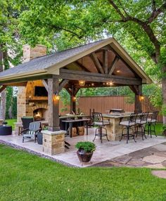 If you would like a more ornamental look for your covered patio  you may want to consider pergolas. A pergola can be used as an outdoor trellis or a roof to enclose a patio. Terrasse Med Tak, Resurrection Garden, Succulent Landscape, Outdoor Kitchen Decor, Backyard Pavilion, Notification Bell