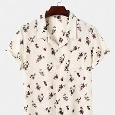 Tan Casual Men's Floral Print Shirt 100% Polyester Non-Stretch Regular Fit True-To-Size Size Tags Are In Letters S - (36us) M - (38us) L - (40us) Xl - (42us) Xxl - (44us) Ships In 7-10 Days Do You Love: Men's Casual Shirts Men Pants Casual Shirt Men Casual Shirts Short Pants For Men Pants Button Up Short Sleeve Shirts Men's Men's Business Casual Shirts Men's Dress Pants Stretch Men's Casual Shirts Long Sleeve Men's Short Sleeve Casual Shirt Men's Casual Business Shirts Dress Casual Shirt Casual Beige Shirt With Casual Collar For Summer, Casual Collar Beige Shirt For Summer, Beige Summer Shirt With Casual Collar, Collared Cream Shirt For Summer, Cream Collared Shirt For Summer, Summer Cream Collared Shirt, Cream Spread Collar Top For Summer, Casual Cream Shirt With Spread Collar, Casual Cream Summer Shirt