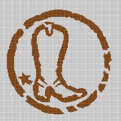 a cross stitch pattern with the letter q