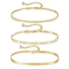 PRICES MAY VARY. [Gold Anklets for Women]: Our golden anklet set is made of 14k real gold plated, high quality, not easy to rust, good gloss, not easy to fade, suitable for sensitive skin. [Women's Summer Jewelry]: Do you want to add a pair of gold jewelry for summer occasions such as going to the beach, swimming pool, dating? This anklets for women waterproof set can satisfy you! The perfect match of simple style, suitable for any style of clothes, making you stand out in the crowd! [Perfect Su Anklet Set, Anklets For Women, Clothes Making, Beach Anklets, Gold Anklet, Beach Swimming, Foot Jewelry, Summer Jewelry, Ankle Bracelets