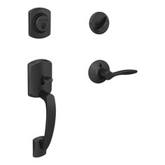 an image of a set of door handles and knobs