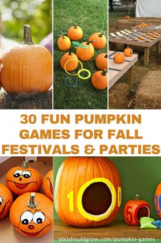 pumpkin games for fall festivals and parties