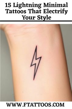 a small tattoo on the wrist that says lightning minimal tattoos that electfy your style