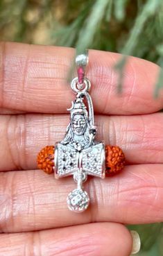 925 Silver + 5 Mukhi RUDRAKSHA Panchmukhi Rudraksh 5 Face Rudraksham Locket, Lord Shivas Pendant, Yoga Prayer Healing, Health by ArtisanCraftedJewelz on Etsy