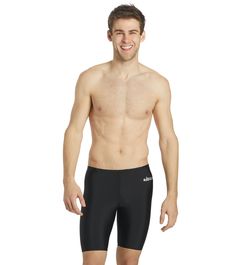 Train or race with the confidence of unrivaled value. The iSwim Men s Jammer Swimsuit offers long, sleek coverage in high-quality, long-lasting material that won t fade or deteriorate like other suits. This suit makes a fast-favorite. Fabric & Fit Shell: 82% Polyester, 18% Spandex. Lining: 100% Polyester. Flat-locked seams: Prevents chafing. Comfortable fit. Hash Tag design - #iSwim. NOTE: Compression swimwear has tighter fit for looser fit, go up a size. Fabric Care: Rinse with clean water after each use to prolong suit life. Features & Benefits Made without heavy-metal additives. Seams lay flatter and closer to the body. Drawstring waist. Black, flat cord lies against the body. Front lined. Heat transfer iSwim logo on left leg opening. UPF 50+ protection. Country of Origin Imported. Tag Design, Clean Water, Upf 50, Heavy Metal, Heat Transfer, Drawstring Waist, Fabric Care, Comfort Fit, Loose Fitting