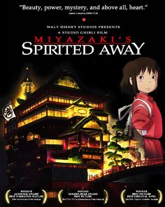 "Spirited Away" Hayao Miyazaki's wonderful animated movie of a 10 year old girl's adventure into a magical and dangerous realm. Good Anime Movies, Japan Animated, Nostalgic Playlist, Ghibli Girls, Road Trip Places To Visit, Maleficent Mistress Of Evil, Mistress Of Evil, Disney Presents