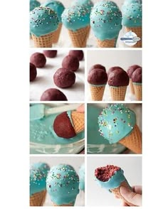 how to make cupcakes with ice cream and sprinkles on them