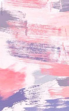 an abstract painting with pink and blue colors