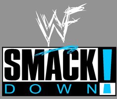 the logo for wwe's upcoming wrestling match, smack down 2 is shown in black and blue