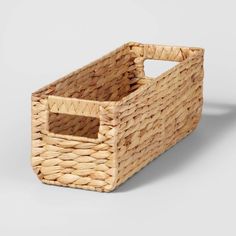 an empty basket is shown on a white background