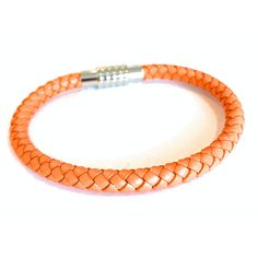 Orange Leather Bracelet by Kermar - Available at SHOPKURY.COM. Free Shipping on orders over $200. Trusted jewelers since 1965 Everyday Leather Bracelet Jewelry, Modern Orange Adjustable Bracelets, Rainbow Kids, Orange Leather, Arm Band, Bracelets For Men, Personalized Jewelry, Rope Bracelet, New Product