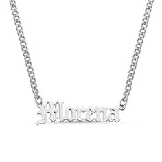 This dainty name plate necklace is made by stainless steel. Simple but meaningful as a birthday gift for friends or self! The name pendant can be fully customized to your desire style with various font choices. Numbers or letters are both available for customization.