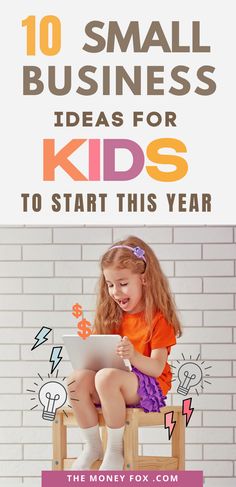 How to make money, earn money online: 10 fantastic ways for kids to make money. Do you want your kids to start learning about making money? Here are easy and practical small business ideas for kids, you can start today! Simple and effective jobs to help your kids become kid entrepreneurs, and learn about the value of hard work. The Money Fox #businessideas #waystomakemoneyuk #sidehustleideas Ways For Kids To Make Money, How To Make Money As A Kid, Kids Earning Money, Best Business To Start, Money Making Projects