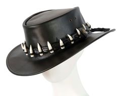 #ad Find ideas and inspiration for Black Australian Jacaru Outback Leather Hat 15 Crocodile Teeth Crocodile Dundee, Mens Accessories Rouge Dnd, Australian Outback Hat, Crocodile Teeth, Australian Hat, Overlay Color, Crocodile Dundee, Image Border, Color Video, Winter Fashion Trends