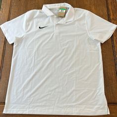 White Drifit Polo. Classic White Nike Tops, Nike Polo Shirts, Nike Polo, Polo Blue, White Polo, Striped Polo Shirt, Blue Nike, Nike White, Golf Polo Shirts