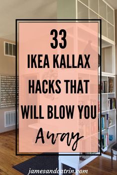 The Kallax is one of Ikea's most versatile pieces of furniture and perfect for hacking. There are so many great ideas for Ikea Kallax hacks here that you will certainly get inspiration. If you are looking for a good Ikea Kallax hack, you've come to the right place. #ikeahack #diyikea #diyhomedecor #ikeakallax #kallaxhack Kuggis Ikea, Diy Kallax, Kallax Hack, Ikea Desk Hack, Ikea Kallax Hack, Kallax Shelf, Bedroom Hacks, Easy Ikea Hack, Ikea Decor