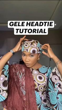 Head Scarf Tutorial, Ankara Scarf, African Head Dress, Headwrap Tutorial