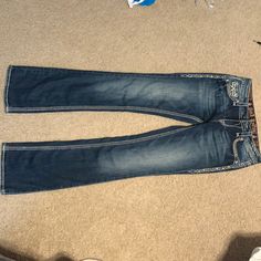 Exclusively Made For The Buckle. Rock Revival Kai Boot Cut Jeans. Never Worn And No Visible Signs Of Wear (Other Than The Distressed Fabric It’s Made With). Actor Dr, Fluorescent Adolescent, Country Jeans, Distressed Fabric, Nike Crop Top, Ymi Jeans, Rock Revival Jeans, Fit Ideas, Jeans Rock