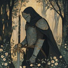 Dnd Soldier Aesthetic, Dnd Knight Character Design, Dnd Knight Art, Greatsword Character, Green Knight Aesthetic, Knight Armor Design Male, Knight Aesthetics, Paladin Character Art, Oathbreaker Paladin