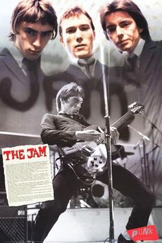 an advertisement for the jam band, with two men playing guitar and another man singing into a microphone