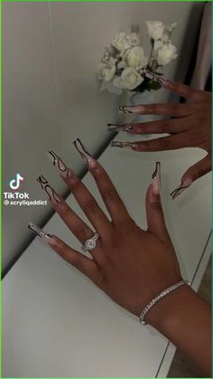 Tapered Square Nails, Milky Nails, Long Acrylic Nail Designs, Tapered Square, Colored Acrylic Nails, Dope Nail Designs, Short Square Acrylic Nails, Long Acrylic Nails Coffin, Long Square Acrylic Nails