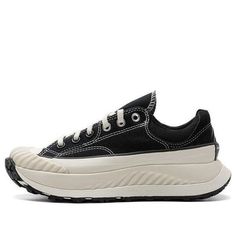 Converse Chuck 70s AT-CX Ox 'Black' A06557C Vintage Black Converse Sneakers, Retro Black Sneakers With Vulcanized Sole, Black Retro Sneakers With Vulcanized Sole, Converse Chuck 70s, Chuck 70s, Chuck 70, Converse Chuck, Chucks Converse, Ox