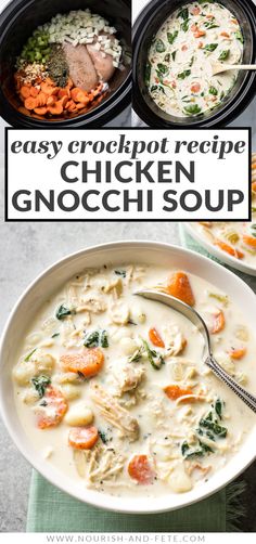 easy crockpot recipe chicken gnocchi soup