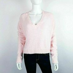 Make+Model Women's Pink Fuzzy Ribbed Knit Cropped V-Neck Slouchy Sweater Size M Buy With Confidence, We Stand Behind All Our Products! Type: Sweaters Style: Pullover Materials: 97% Polyester, 3% Other Size: M Measurements (Approximate; Laying Flat) Bust: 25 Length: 19 Condition: New With Tags Inventory #: G60 Fast Shipping! Trendy Knitted V-neck Sweater For Layering, Trendy V-neck Cropped Sweater For Winter, Fitted V-neck Sweater For Loungewear, Chunky Knit V-neck Sweater For Layering, Trendy Knitted V-neck Cropped Sweater, Cropped V-neck Sweater For Layering, V-neck Cropped Sweater For Layering, Cozy Soft Knit V-neck Cropped Sweater, Cozy V-neck Soft Knit Cropped Sweater