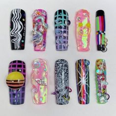 Creative Cat Eye Nails, Alien Nails, Bubble Nails, Space Nails, Nails Yellow, Airbrush Nails, Crazy Nails