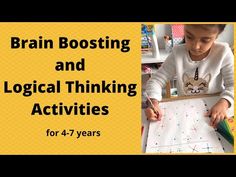 Brain Booster Activities, Brain Booster Activities For Kids, Logical Thinking Activities For Kids, Brain Activity Games, Brain Boosting Activities For Kids, Brain Boosting Activities, Kids Brain Games, Autoimmune Encephalitis