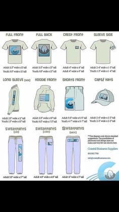 the instructions for how to wear sweatpants and t - shirts in different styles, from men's to women's