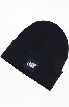 Online Only! Pull your cold-weather with New Balance's new New Balance Knit Cuffed Beanie. This beanie has a foldover cuffed design, a soft knit fabrication, a stretchy fit, and a woven tag on the front for a sporty finish.


	Foldover cuffed beanie
	Ribbed fabrication
	Stretchy fit
	100% Acrylic
	Hand wash, line dry Mens New Balance, Pacsun Mens, My Mobile Number, Beanie Black, Cuffed Beanie, Birthday List, New New, Knit Cuff, Soft Knits