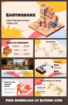 an info sheet with different types of buildings