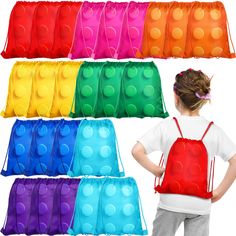 PRICES MAY VARY. Building Block Party Favor Bag: you will have 24 drawstring brick block bags, a total of 8 colors, red, blue, green, yellow, orange, purple, pink, light blue, 3 for each color, to meet the needs of building blocks themed parties, and they can also be applied as prizes for school games and activities Quality and Reusable: these building blocks birthday bags are made of density polyester material, safe, lightweight, but sturdy and strong, will not tear or break easily; The designs Lego Party Favors, Lego Friends Birthday, Lego Themed Party, Unique Party Themes, Ninjago Birthday, Bags For Kids, Lego Birthday Party, Birthday Bag, Lego Birthday