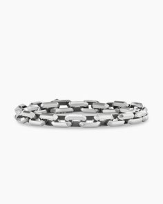 Streamline Heirloom Chain Link Bracelet in Sterling Silver, 7.5mm David Yurman Mens, David Yurman Bracelet, Men's Bracelets, Mens Bracelet Silver, S Design, Rose Gold Bracelet, Sterling Silver Bracelet, High Jewelry, Silver Man