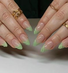 Kids Manicure, Uñas Ideas, Nail Art Videos, Nails Inspo, Green Nails, French Nails, Nails Inspiration, Pretty Nails