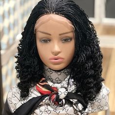 Lace Front Styles, Curly Twist, Black Curly Wig, Curly Lace Frontal, Curly Braids, Braided Bangs, Box Braids Hairstyles For Black Women, Braids With Extensions, Braided Wig