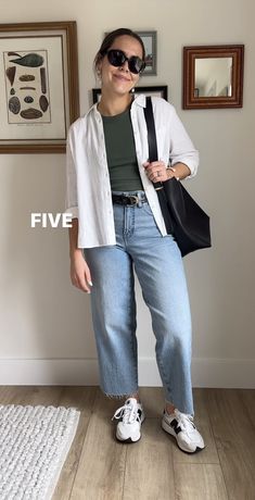 Mid Size Modest Outfits, Gen Z Office Outfit Summer, San Francisco Outfit Winter Street Style, Old Money Plus Size Outfits, Midsize Outfits Work, Ootd Mom Jeans, Minimal Style Outfits, Casual Sporty Outfits, Dress Styling