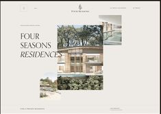 the four seasons residence website design