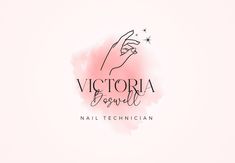 the logo for victoria brown nail technician