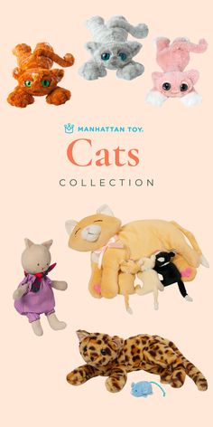 the manhattan toy cats collection is on display