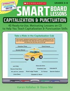 the cover of smart board lessons for kids to learn how to read and use it