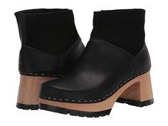 Swedish Hasbeens Slip-On Bootie | Zappos.com Modern Clogs With Round Toe For Fall, Modern Fall Clogs With Round Toe, Swedish Hasbeens, Statement Shoe, Black Boots Women, Shoe Size Conversion, Shoe Size Chart, A Smile, Women's Boots